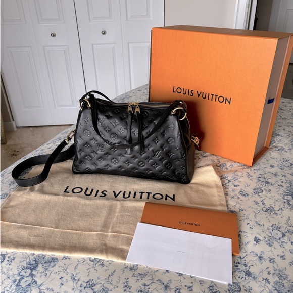 LOUIS VUITTON PONTHIEU PM BLACK HANDBAG - Picture 2 of 12